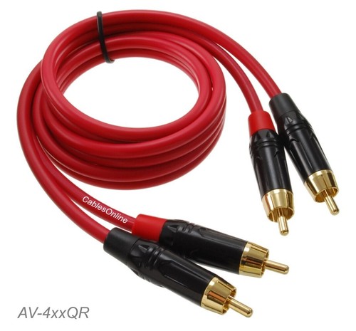 Two rca male - two-rca, gold-plated
