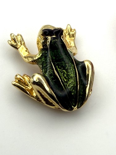 Ballou reg gold frog pin - reg’d,