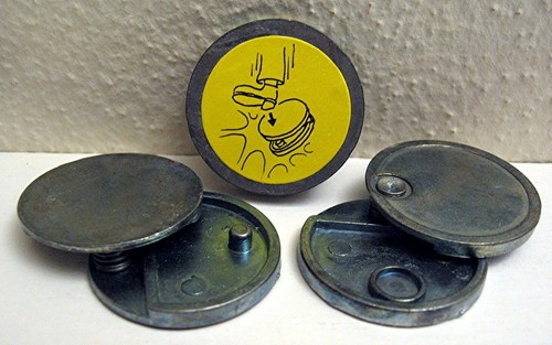 Old metal cap - metal, booby