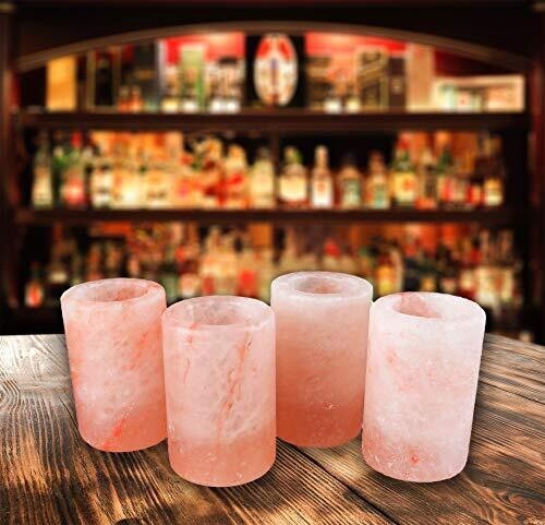 Himalayan salt shot - salt, glasses