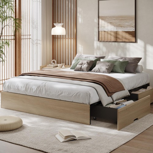 Sturdy wooden platform bed - sturdy,