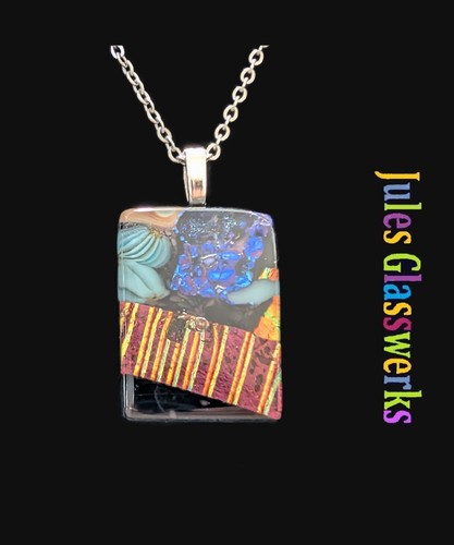 Hand crafted dichroic fused - hand,