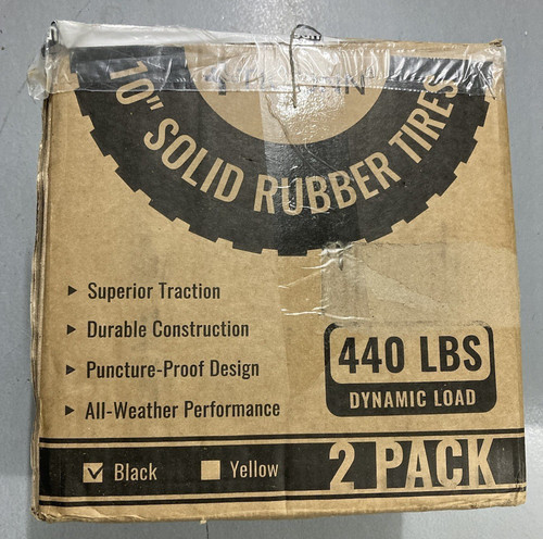 2pcs solid rubber tires - 2pcs,