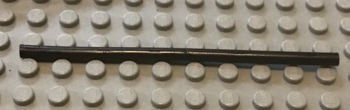 Lego black rigid hose - 10, studs