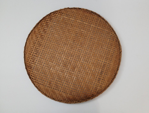 Vintage mcm round - vintage, bamboo