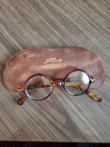 Antique tortoise shell glasses - tortoise,