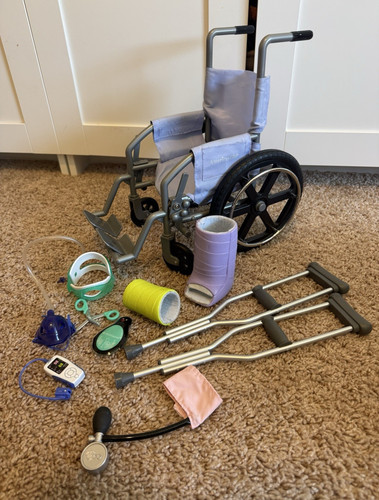 American girl doll - american, wheelchair