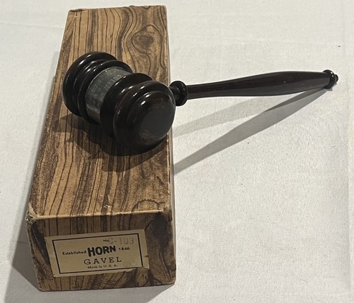 Vintage horn gavel 103 in - vintage,