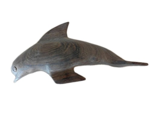 Vintage wooden dolphin - vintage,