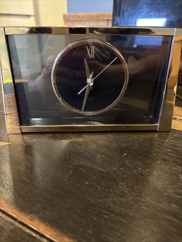 Retro seiko desk clock working - seiko,