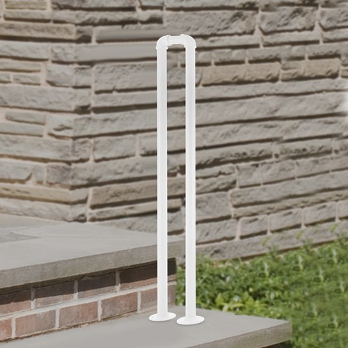 Modern metal handrail shaped - metal, u-shaped