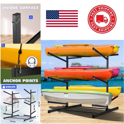 Powder coated kayak - rack, for