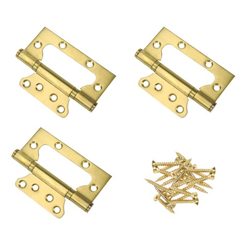 Gold nonmortise door hinges - gold,