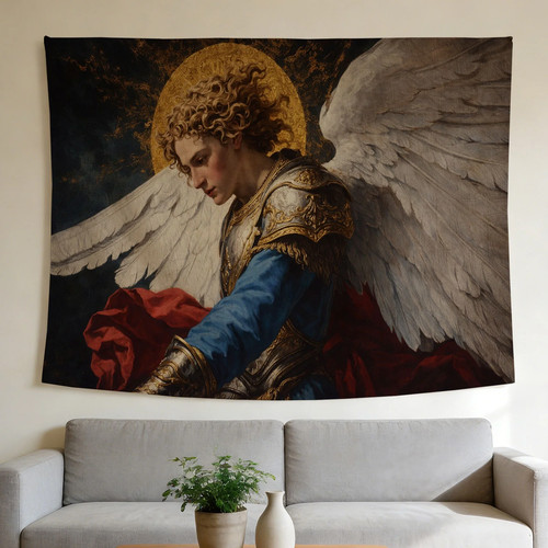 Angel warrior tapestry - warrior,