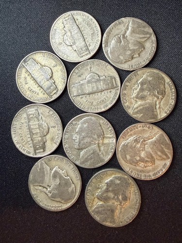 Silver war nickels lot - war, of