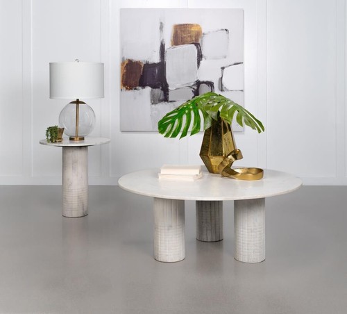 Round column wood base - pc,