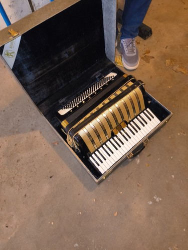Vintage red gold hohner - red,