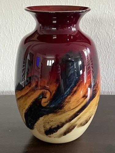 Studio glass vase - glass,
