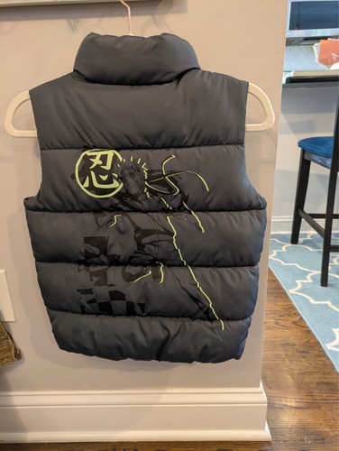 Boy naruto black puffer vest - boy,