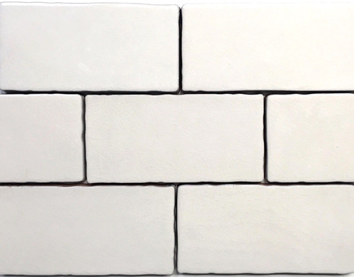 3x6 biscuit crackled - biscuit, glaze