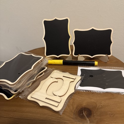Pack mini chalkboard signs - 10,