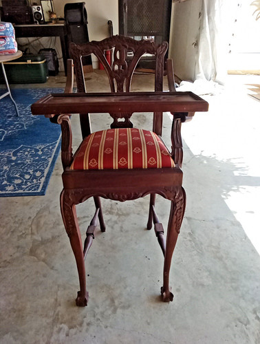 Vintage mahogany chippendale - vintage,
