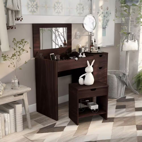 Clover piece espresso vanity - 2-piece,