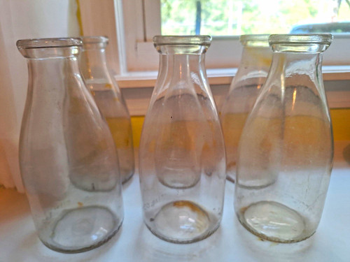 Lot clear glass milk - clear,