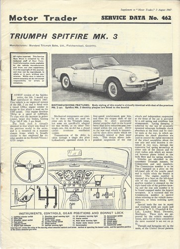 Triumph spitfire 3 - spitfire, mk.