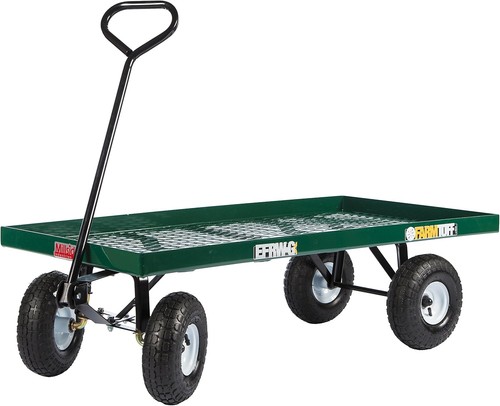 Metal mesh garden wagon x - metal,