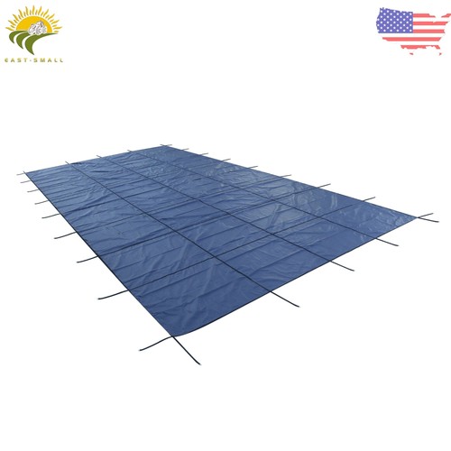 Blue mesh rectangle winter - rectangle,