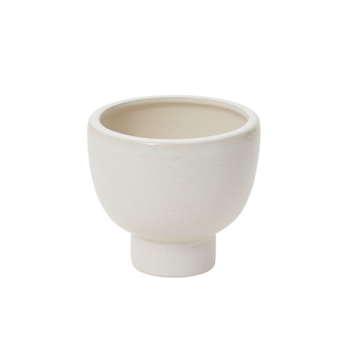 Round white alcala footed - white, "alcala"