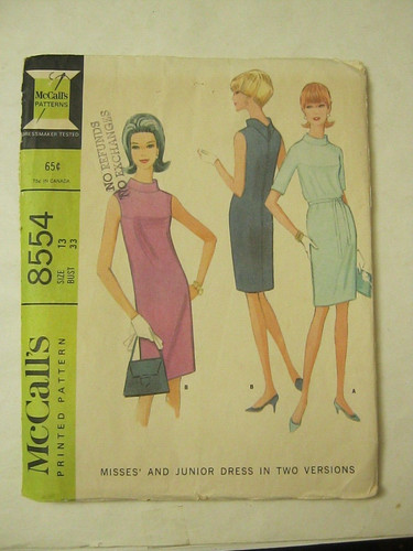 Mccall sewing pattern 8554 - pattern,