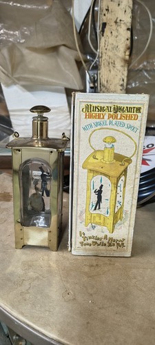 1950 brass glass music - 1950's, box