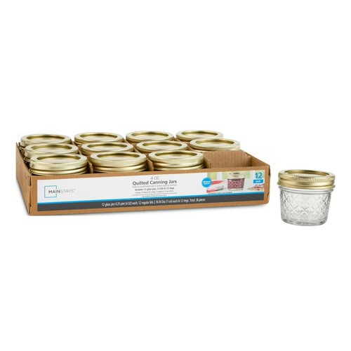 Mainstays mason jars - 4, oz