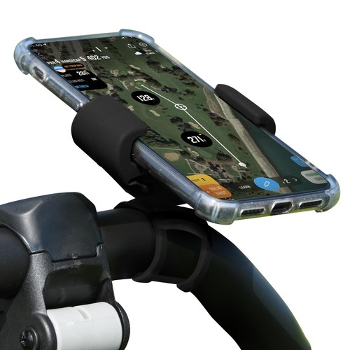 Golf push cart phone holder - golf,