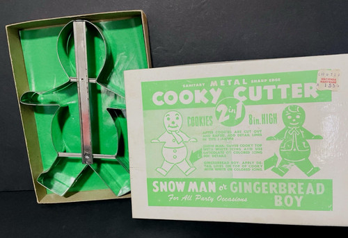 Vintage metal 1 snowman - metal, 2-in-1