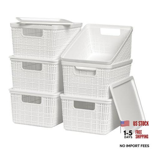 Pack plastic storage baskets - storage,
