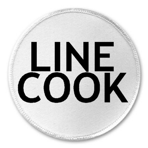 Line cook sew iron on - cook,