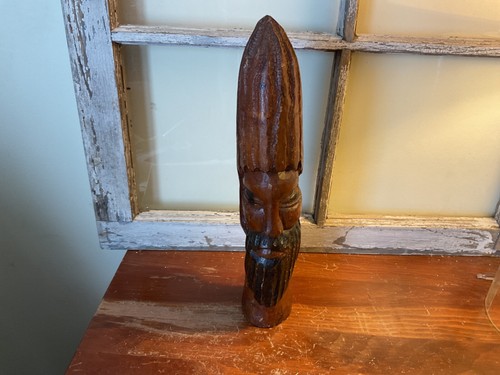 Vtg hand carved - vtg, male