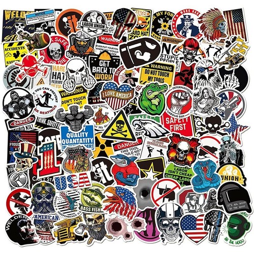 200pcs funny hard - hat, stickers