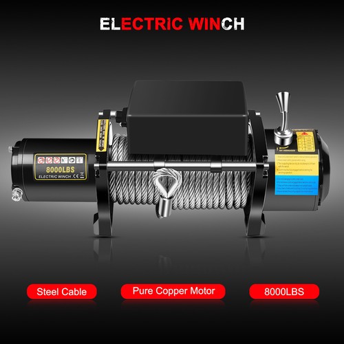 8000lbs 12v electric winch - 12v,