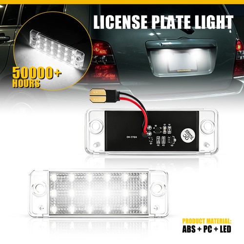 Rear led license plate - 2x,