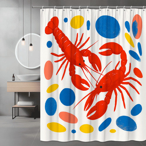 Cute lobster shower curtain - lobster,