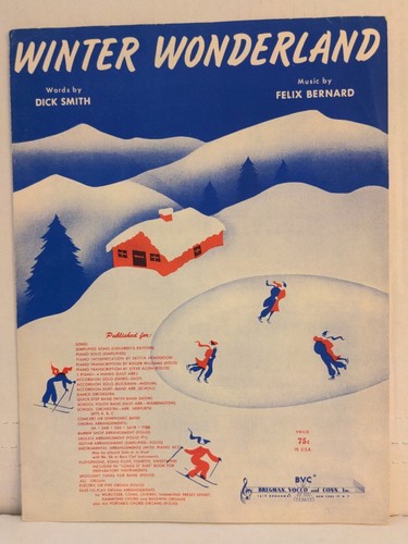 Winter wonderland sheet music - wonderland,