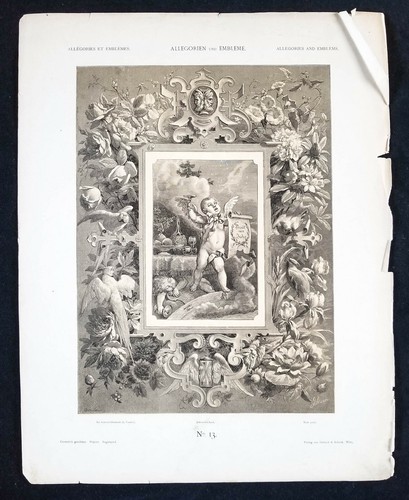 Antique engraving 15 - engraving, 15"