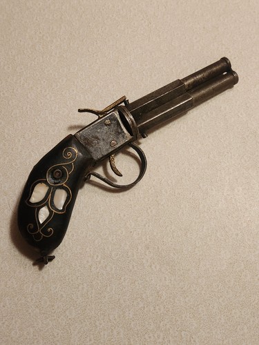 Antique double barrel dummy