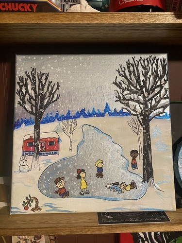 Peanuts ice skating - peanuts,