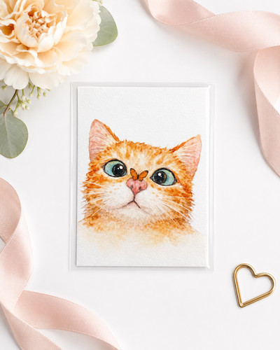 Aceo print orange tabby - tabby, cat