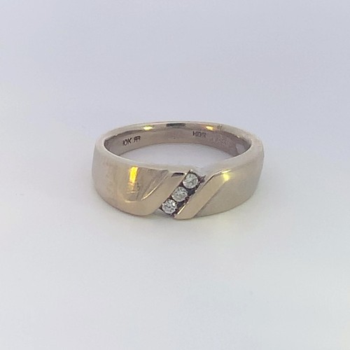 Gent gold diamond wedding - gent's, gold-diamond